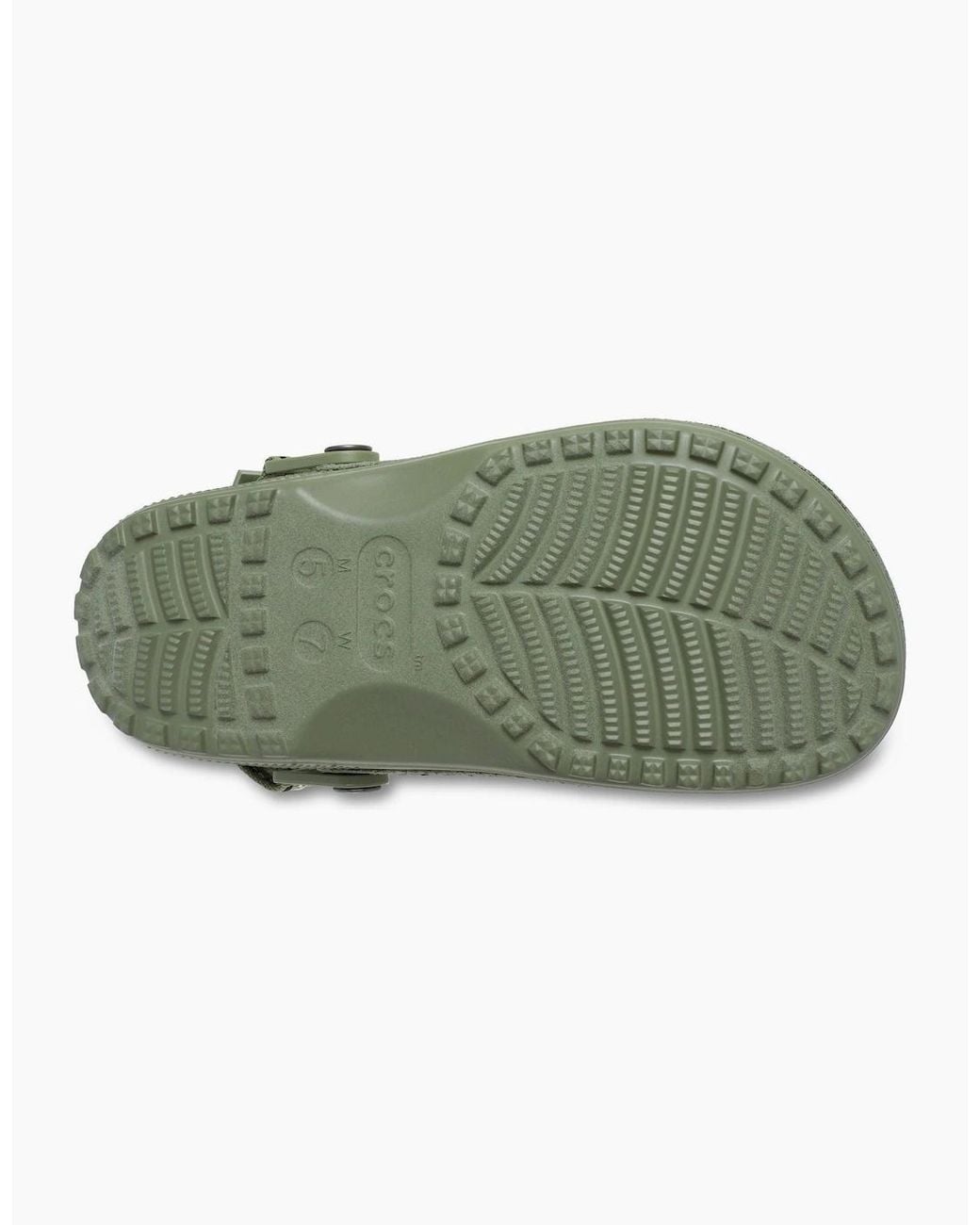 CROCSTM Green Classic Crafted Stitch Textile Blend Cargo Clogs