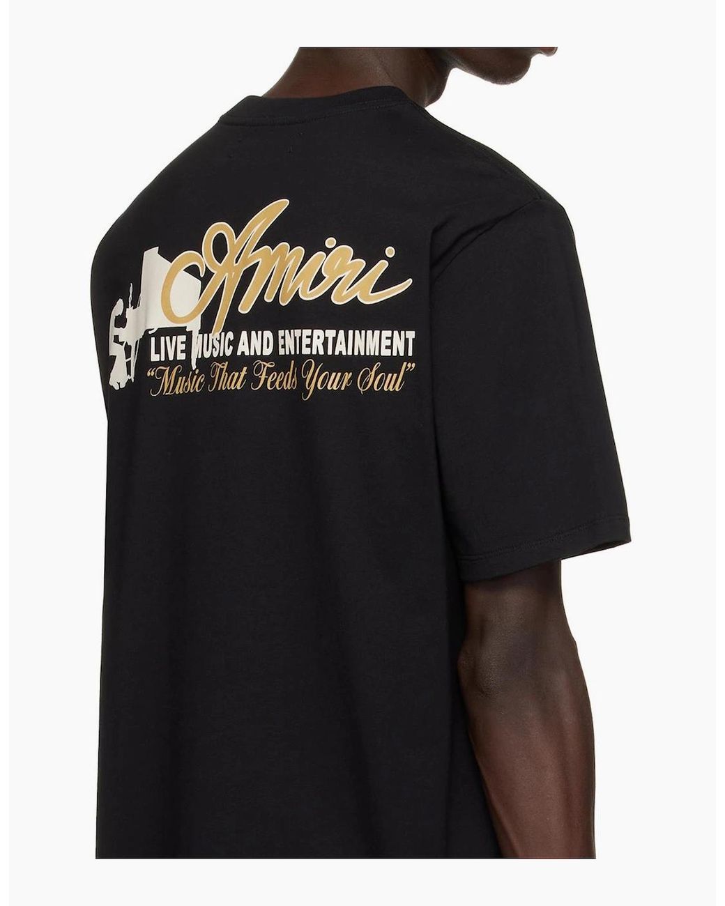 Amiri Black Jazz Band T-Shirt for men