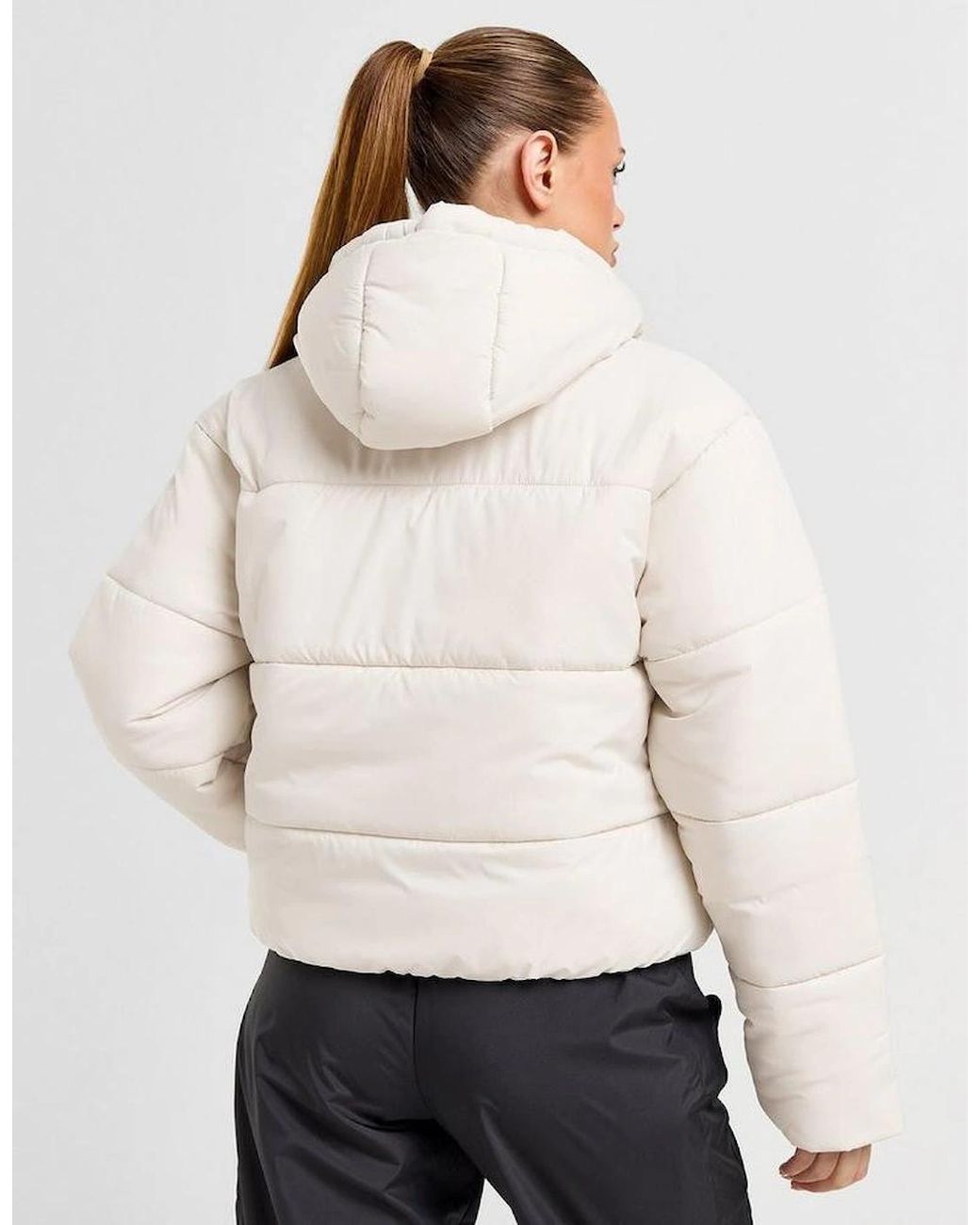 Nike Natural Classic Hooded Puffer Jacket Cream