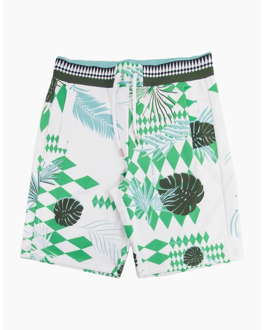 Versace Green Jeans Neoprene Optical Shorts for men