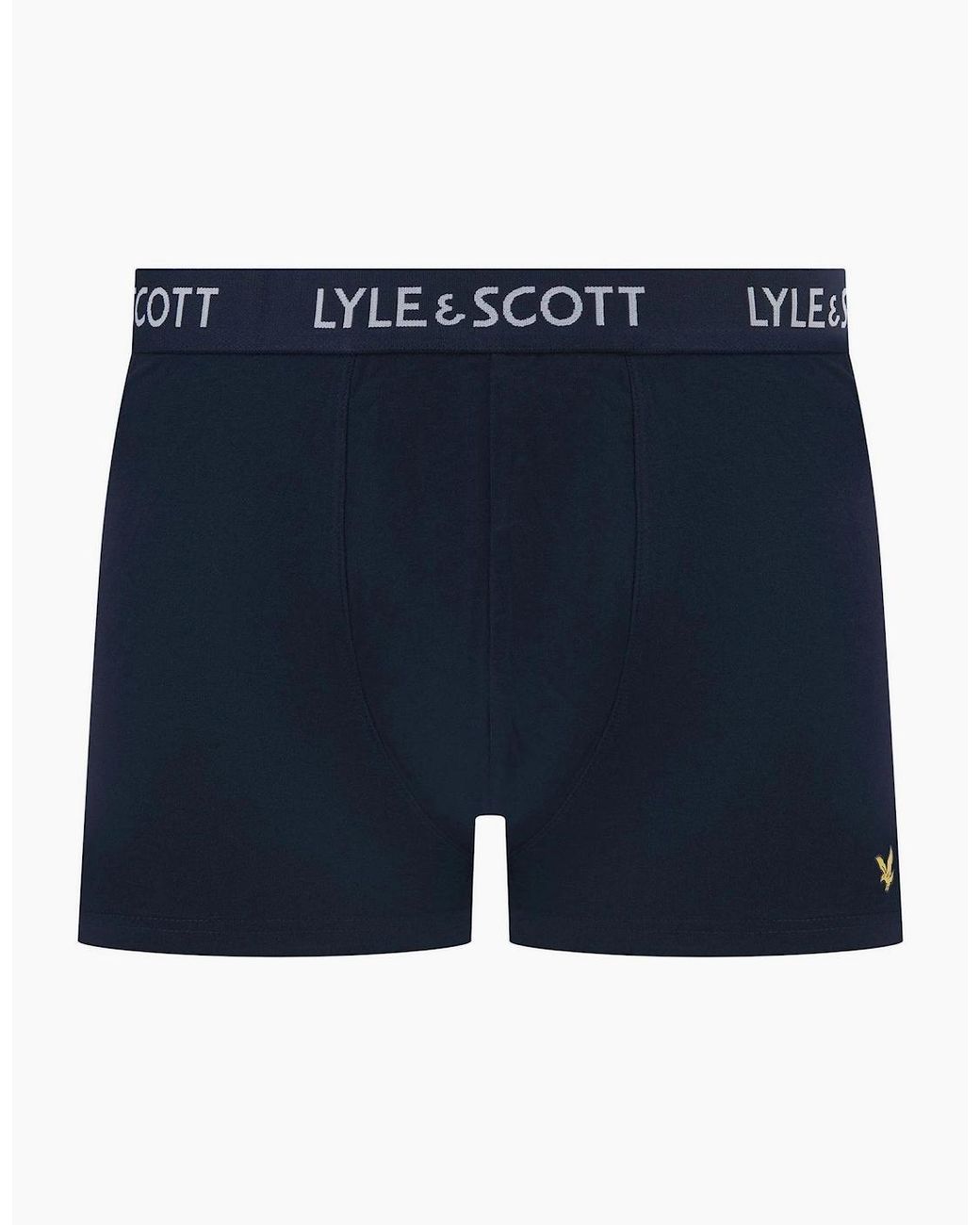 Lyle & Scott Blue Barclay Plain Design Boxer Briefs for men