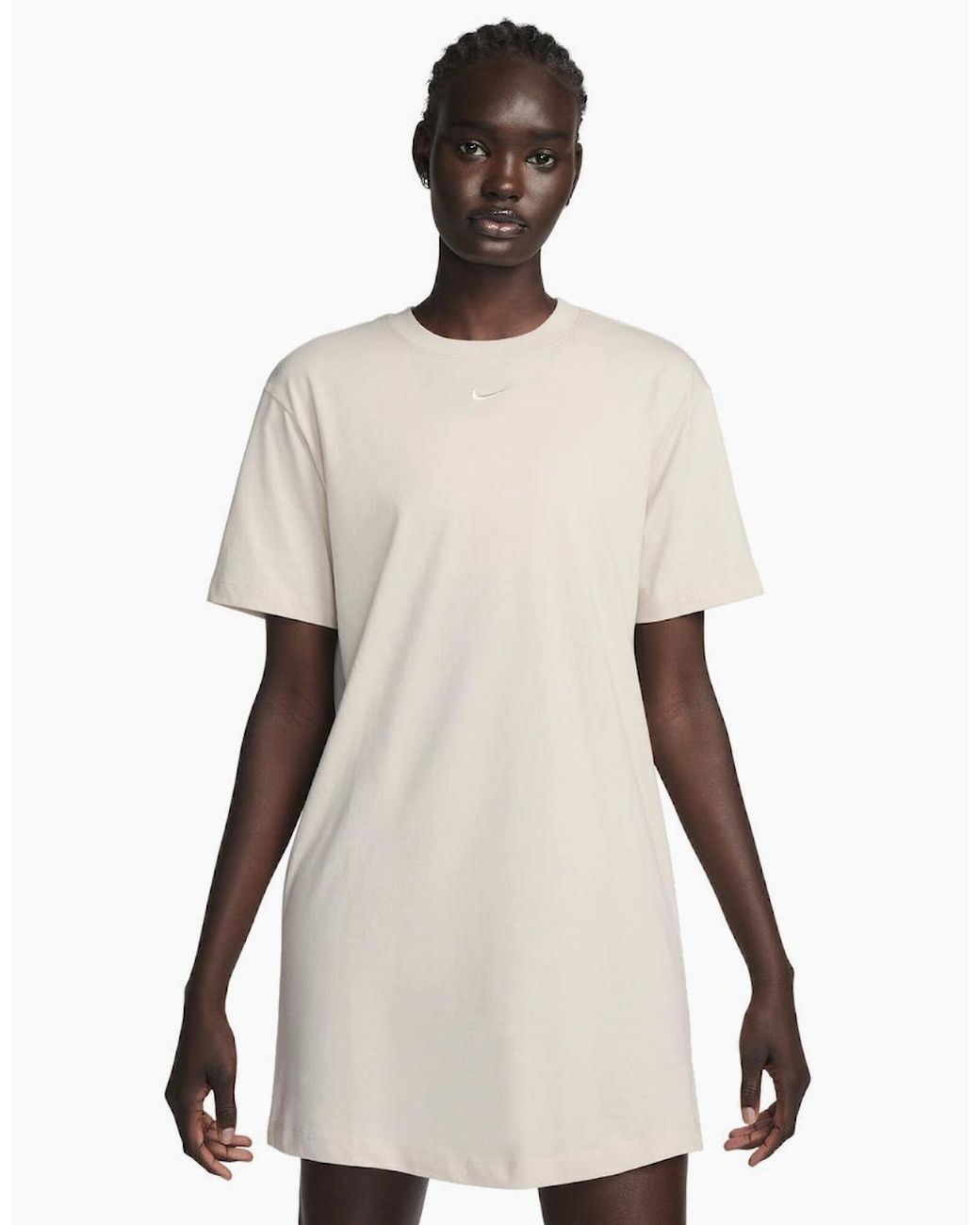 Nike Natural Sportswear Chill Knit Oversized Orewood T-Shirt Dress