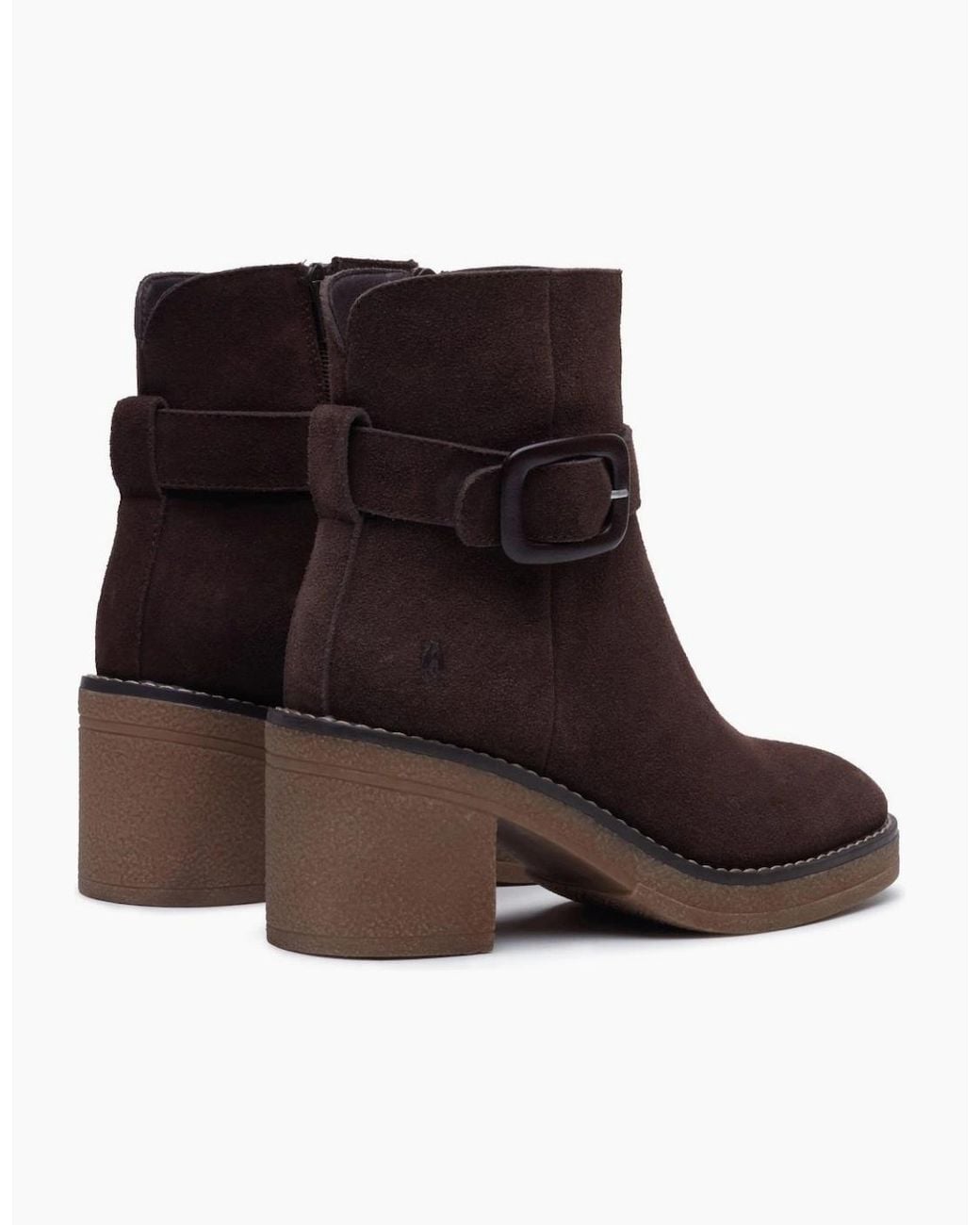 Hush Puppies Brown Fearne Buckle Ankle Boots