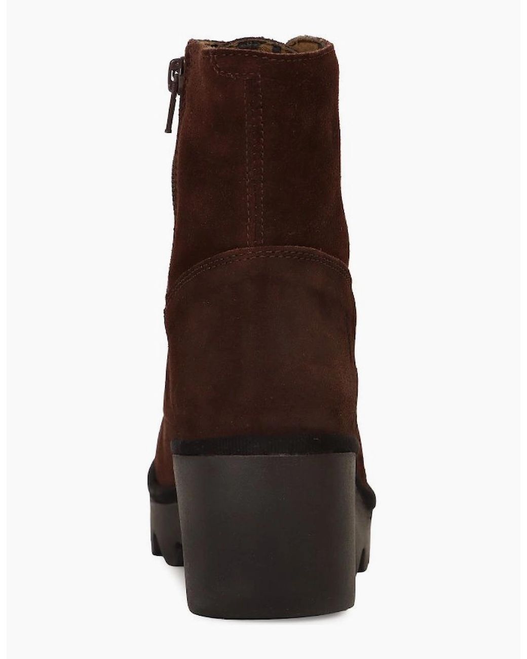 Fly London Brown Birr Wedge Heel Boots