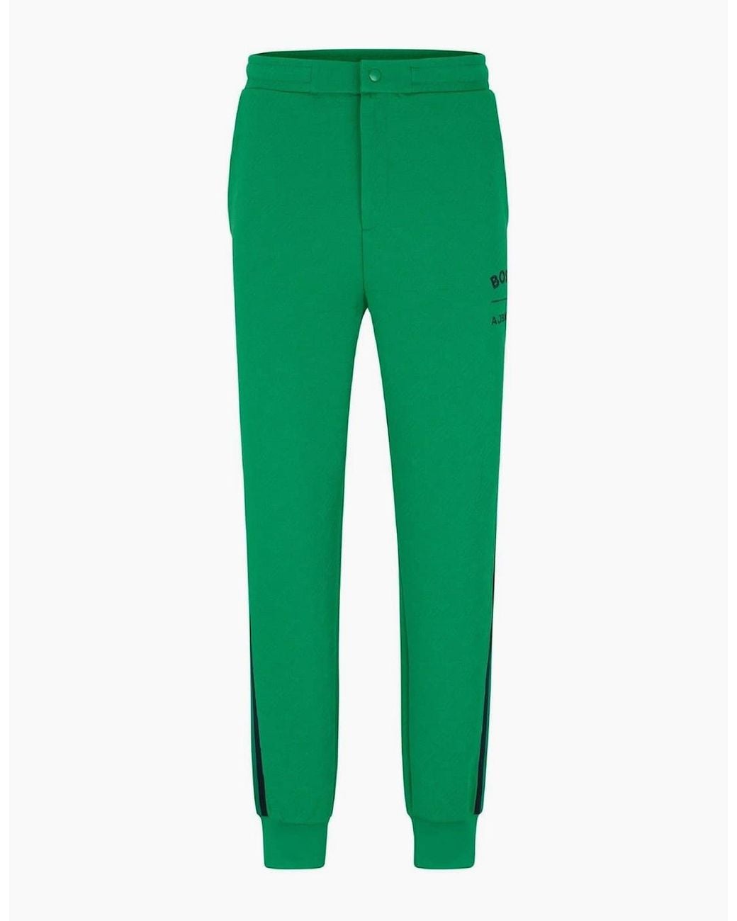 Boss Green Hover Solid Patterned Slim Joggers for men