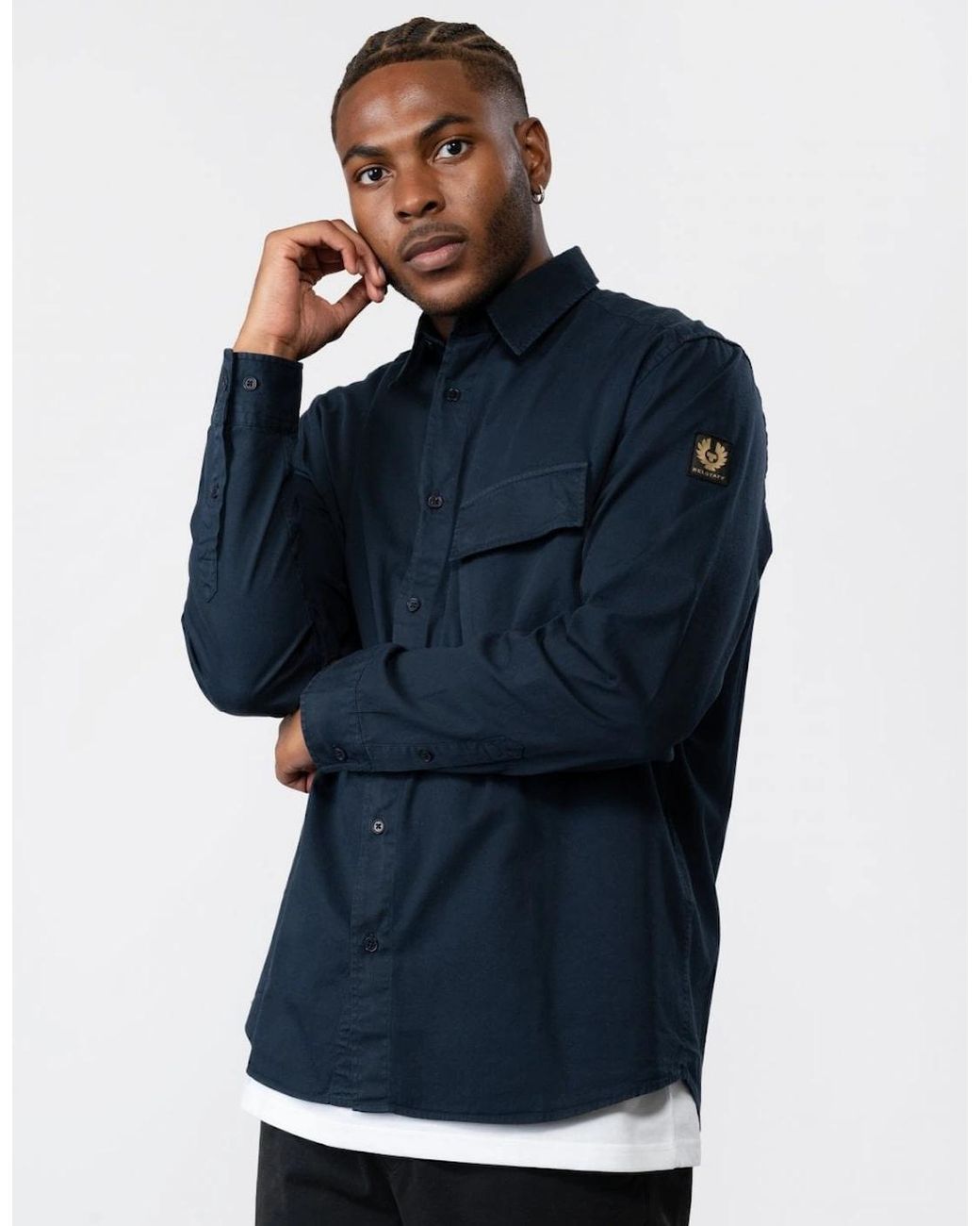 Belstaff Blue Scale Shirt for men