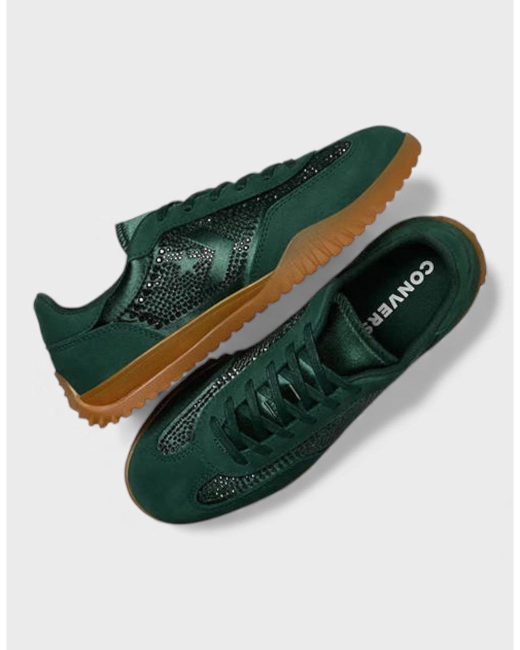 Converse Green Swarovski X Run Star Trainer Deep Emerald