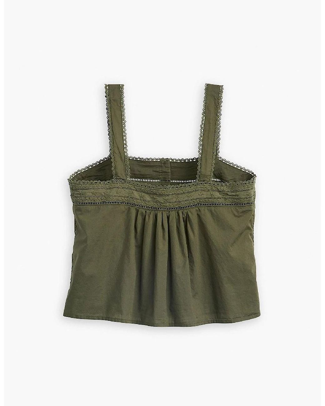 Levi's Green Levi's Cici Square Neck Camisole Tank
