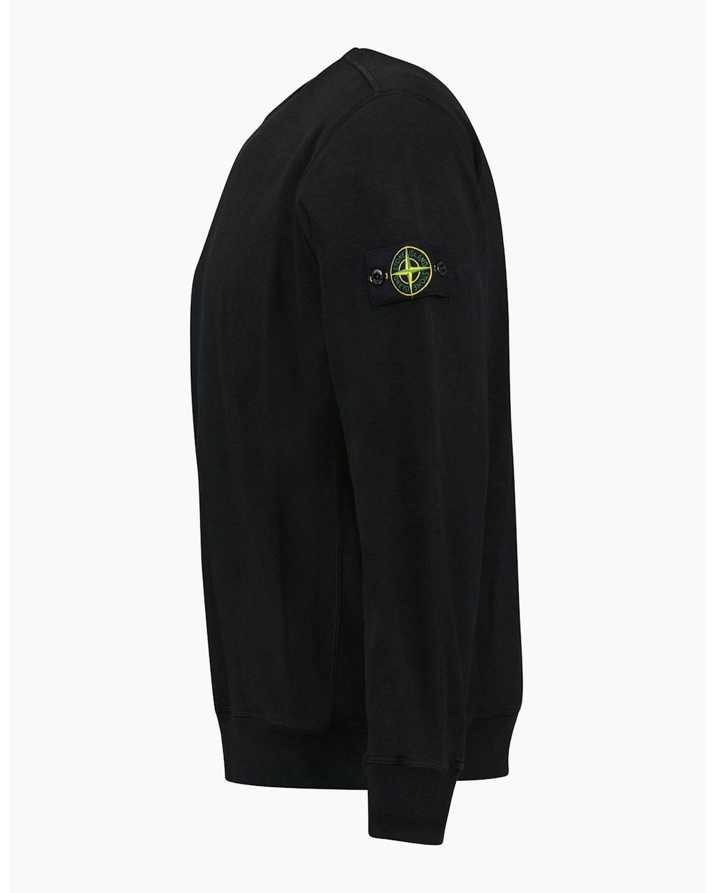 Stone Island Black Malfie 'Old Effect' Sweatshirt for men