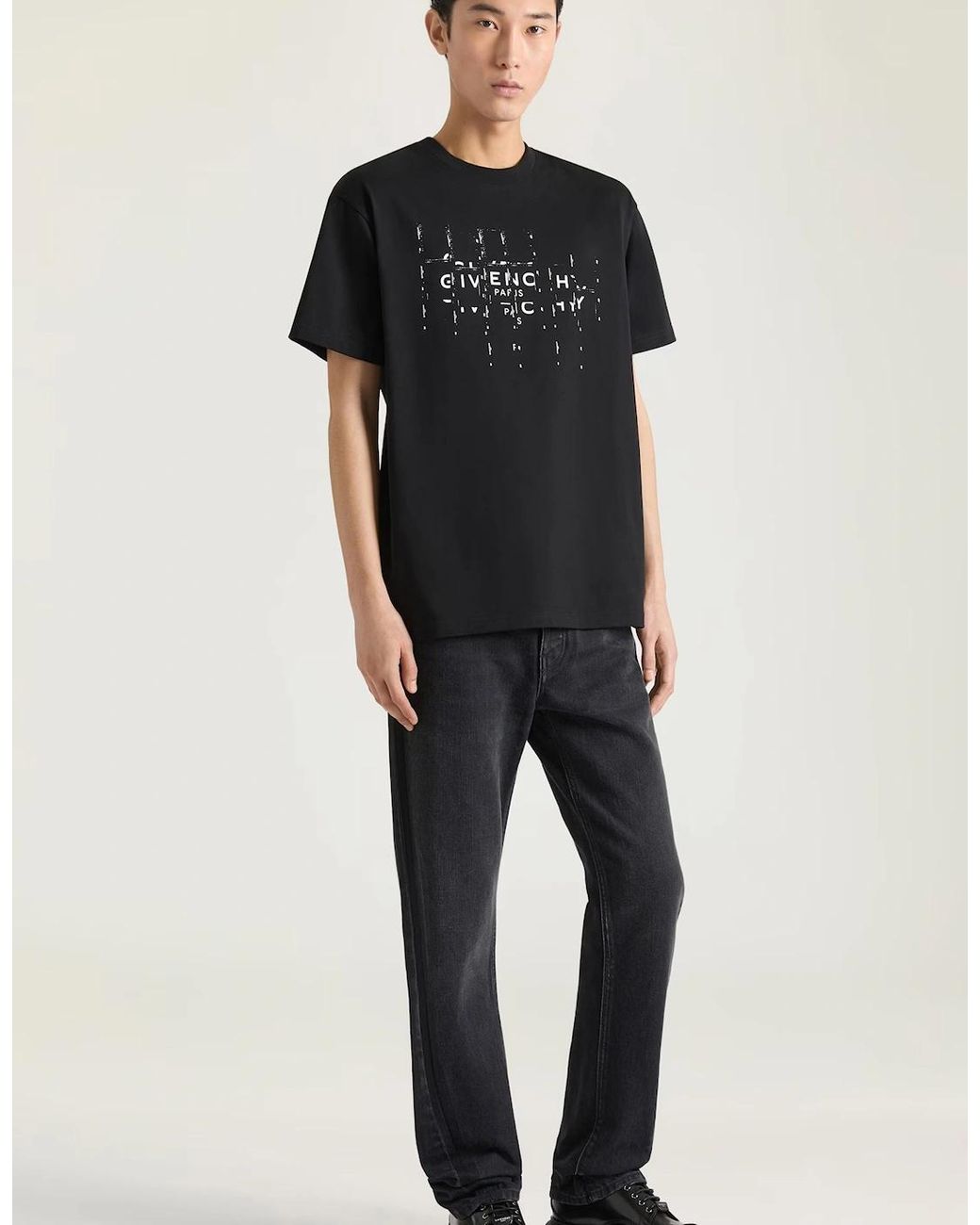 Givenchy Black Apos;S Classic Fit Logotype T-Shirt for men
