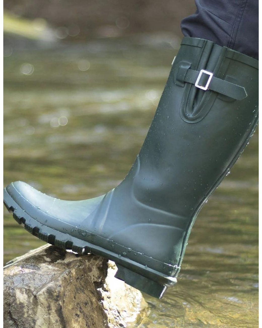 Grisport Green Strap Wellingtons for men
