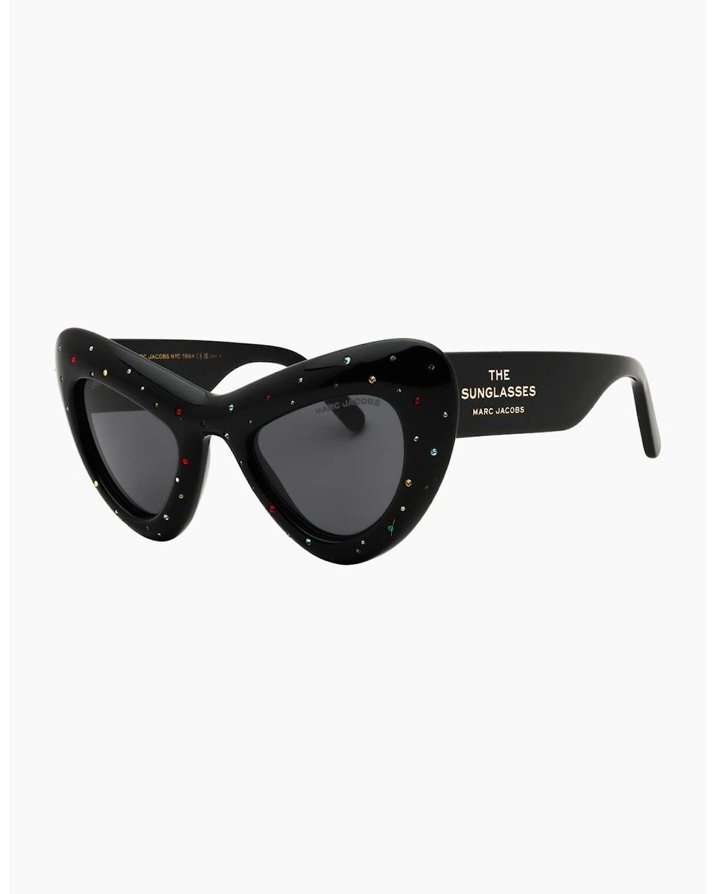 Marc Jacobs Black Crystal Sunglasses