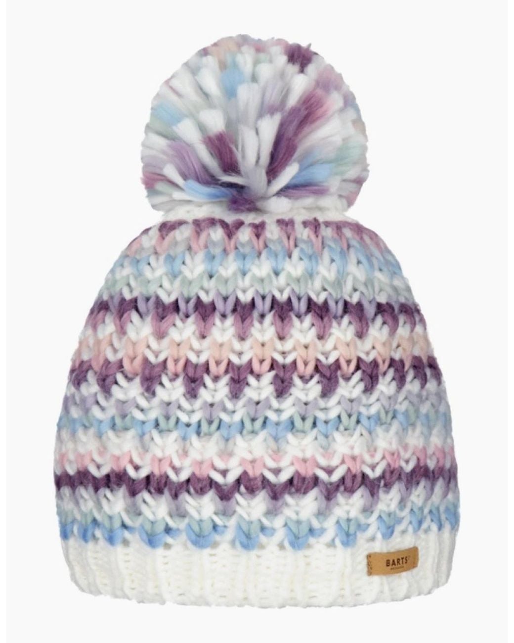 Barts Gray Nicole Knitted Lined Warm Winter Beanie Bobble Hat