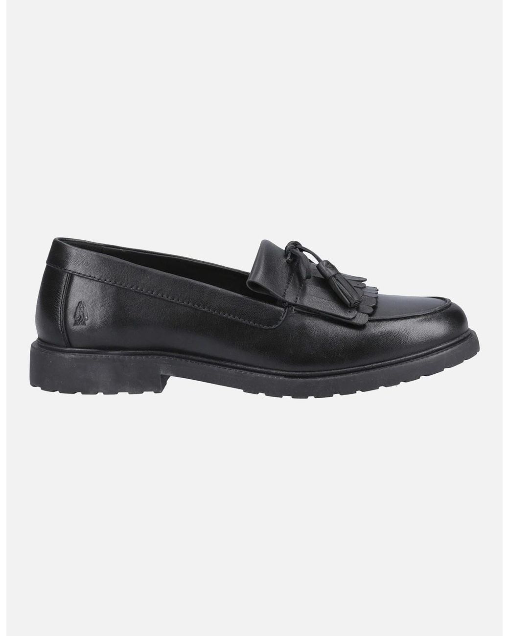 Hush Puppies Black Verity Kiltie Leather Loafers