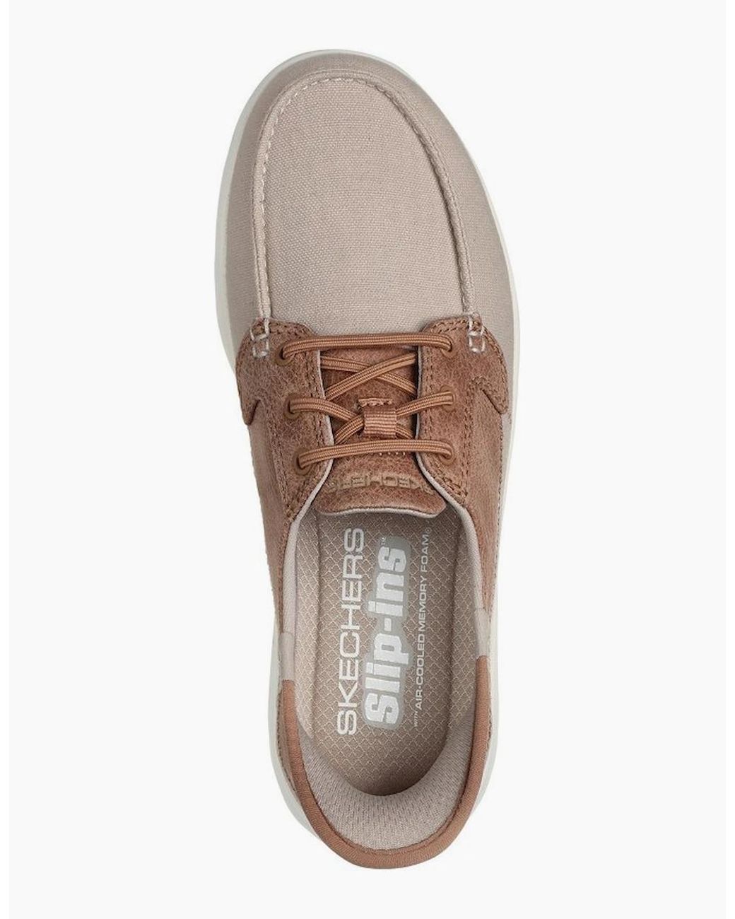 Skechers Brown On-The-Go Flex Palmilla Boat Trainers