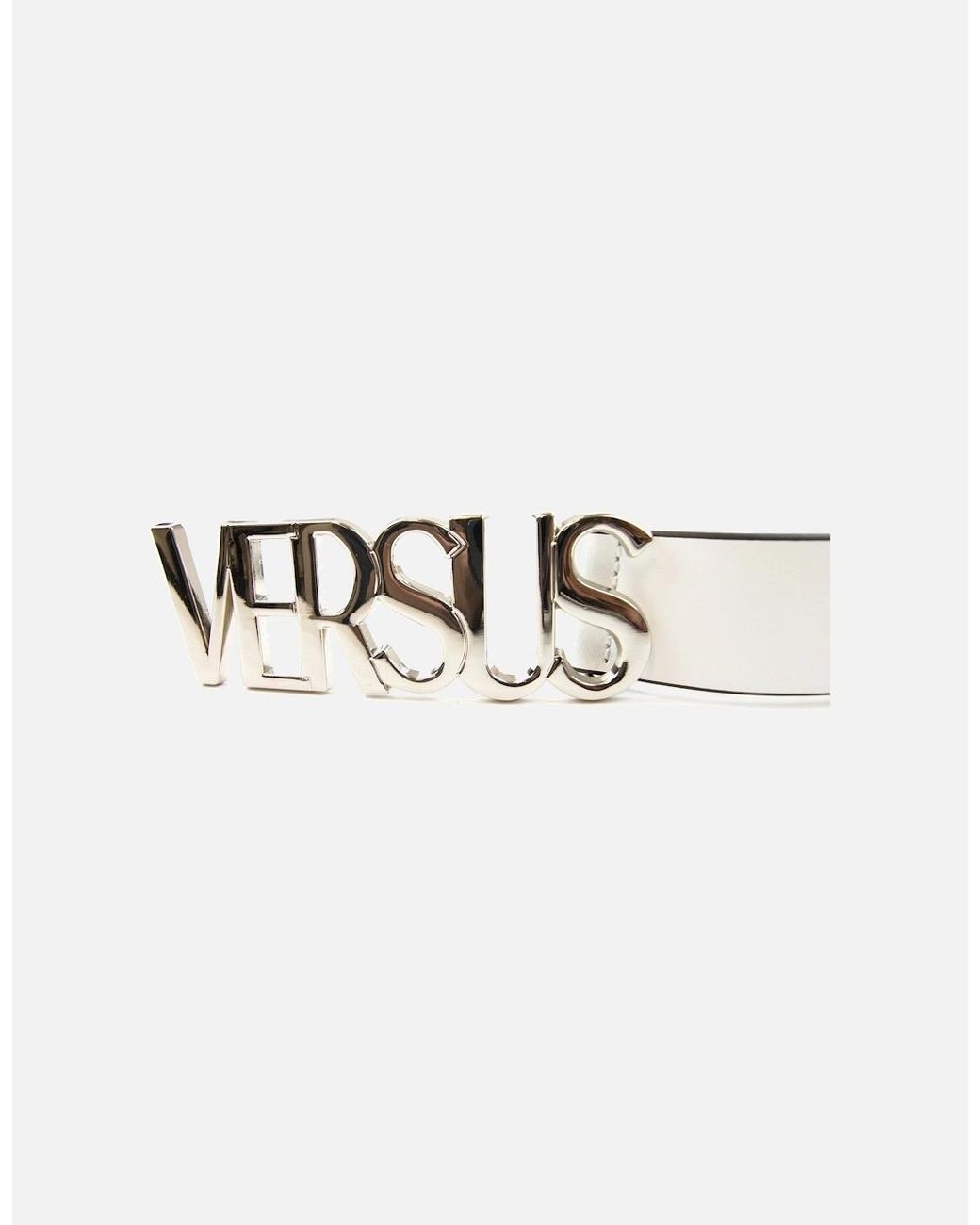 Versus  White Versace Versus Capital Lettering Belt for men