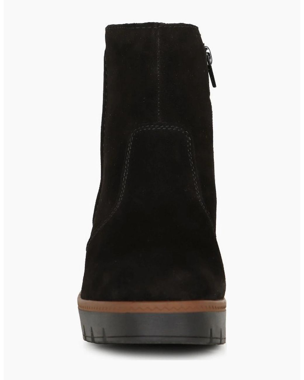 Rieker Black Connecticut Wedge Heel Boots