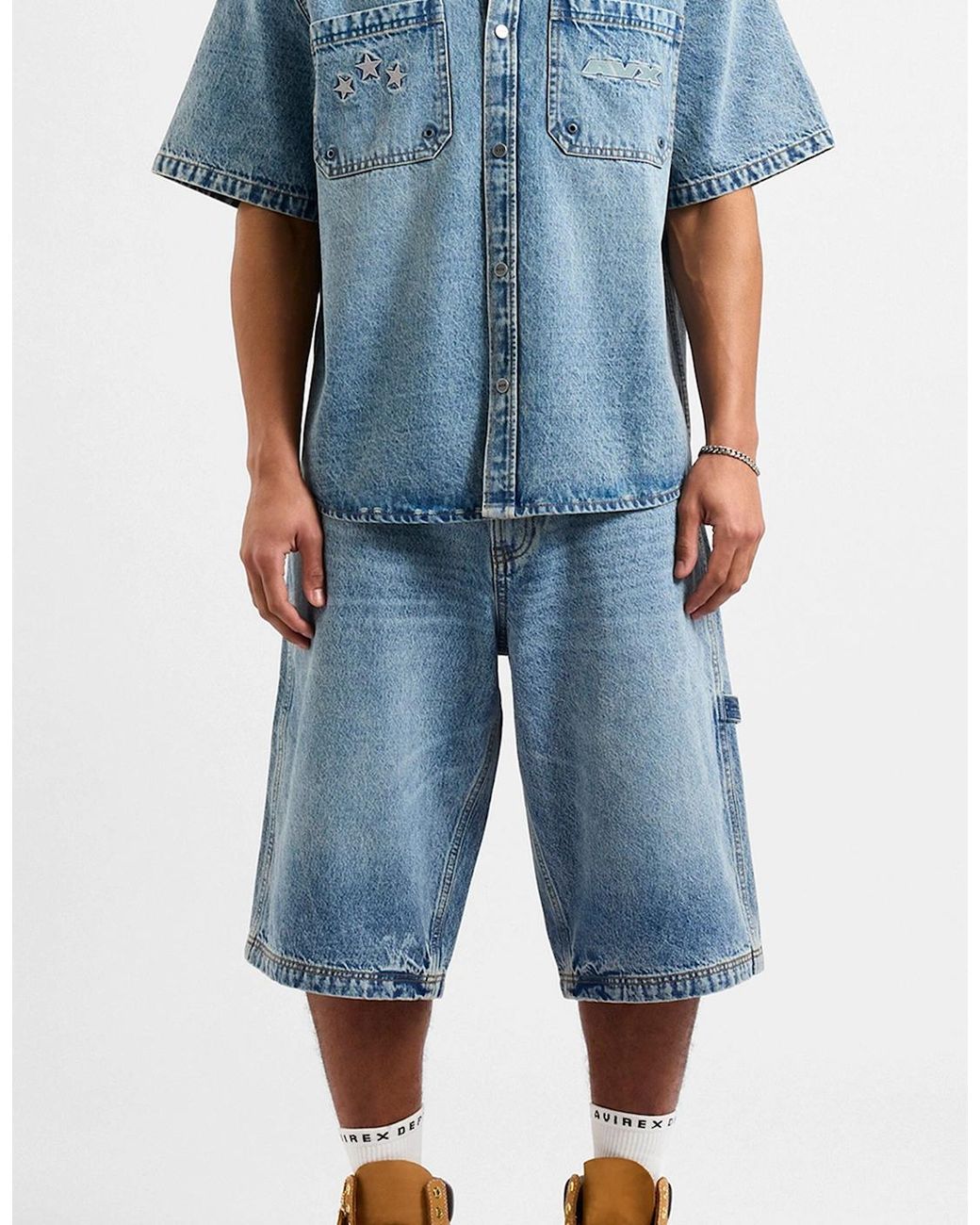 AVX Blue Cruise Denim Shirt for men