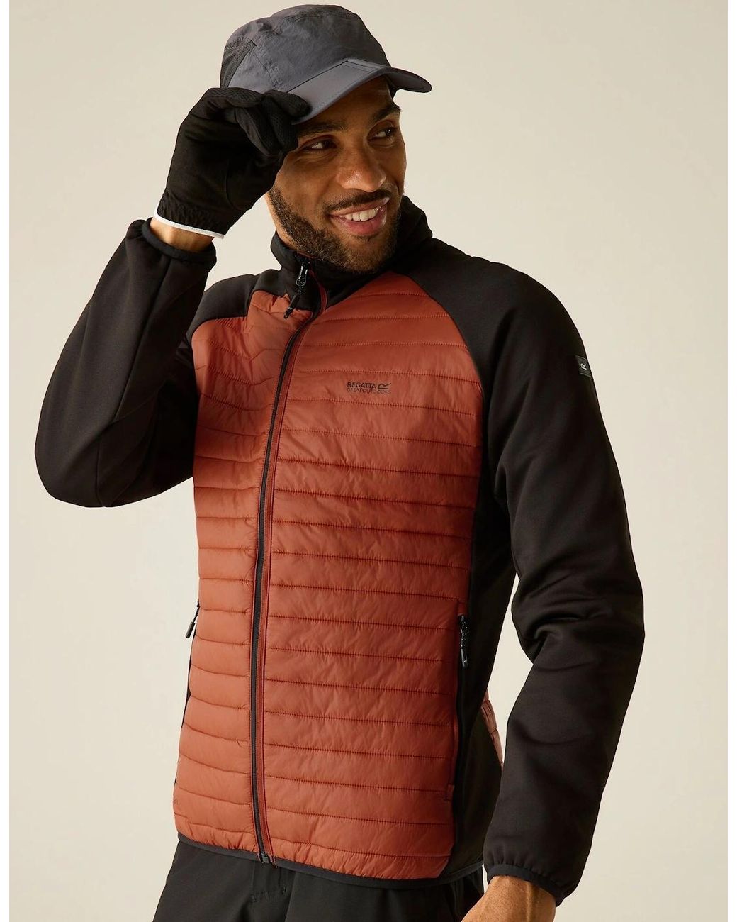 Regatta Orange Clumber Hybrid Jacket for men