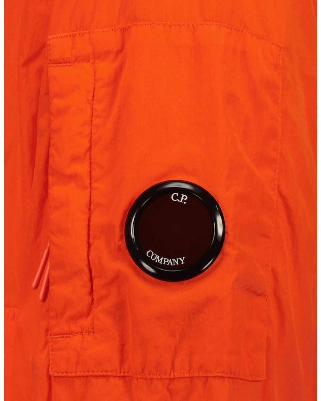 C P Company Orange Chrome-R Lens Bomber Jacket for men