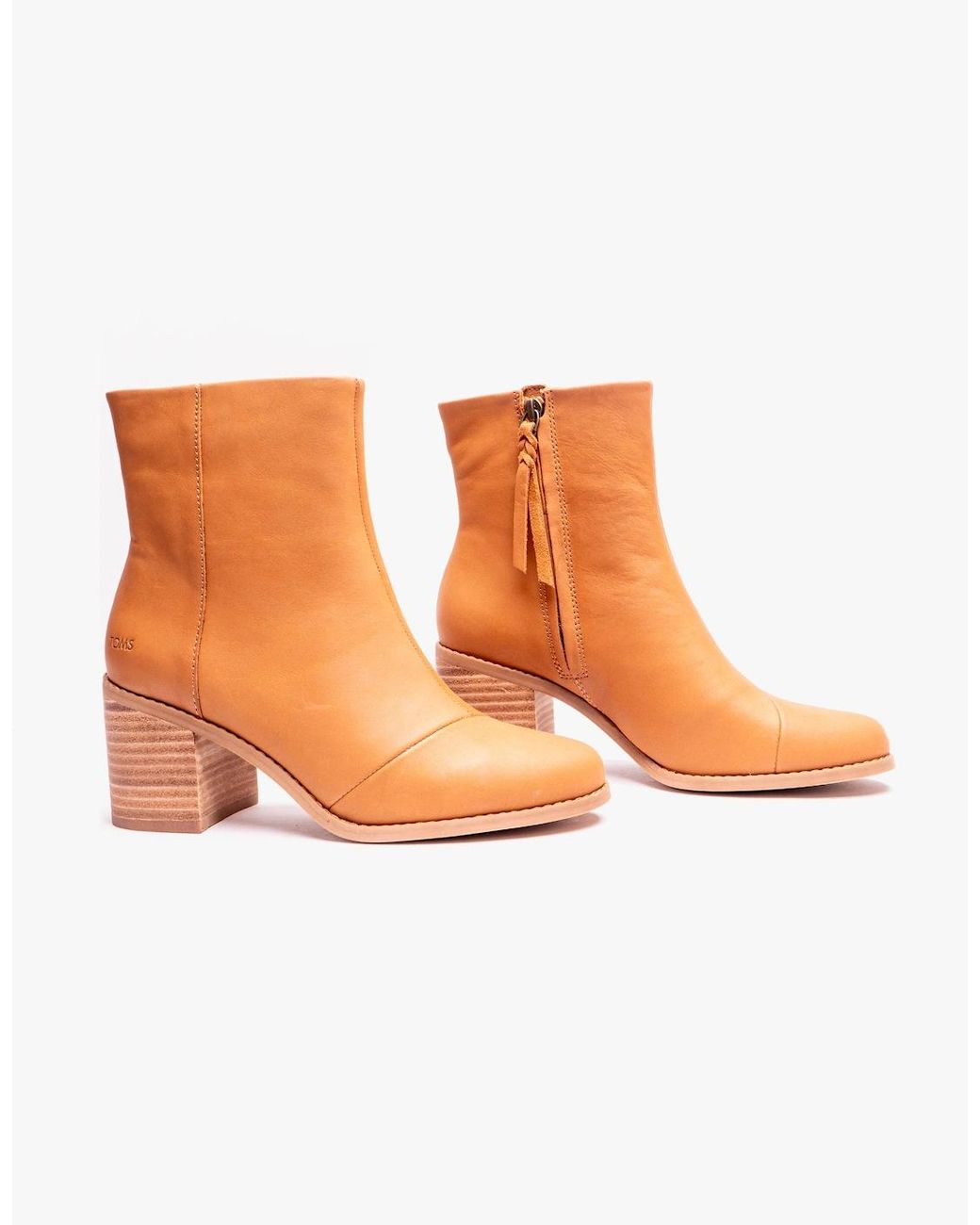 TOMS Brown Evelyn Boots Tan