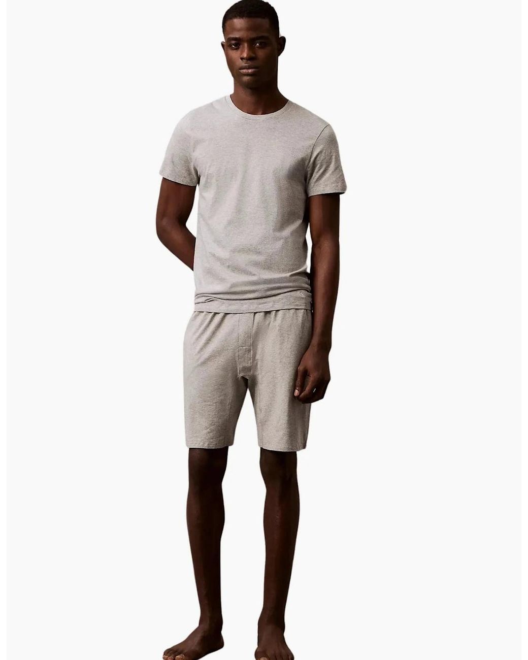 Calvin Klein Blue 3-Pack Cotton Classics Crew-Neck T-Shirts, Glacier for men
