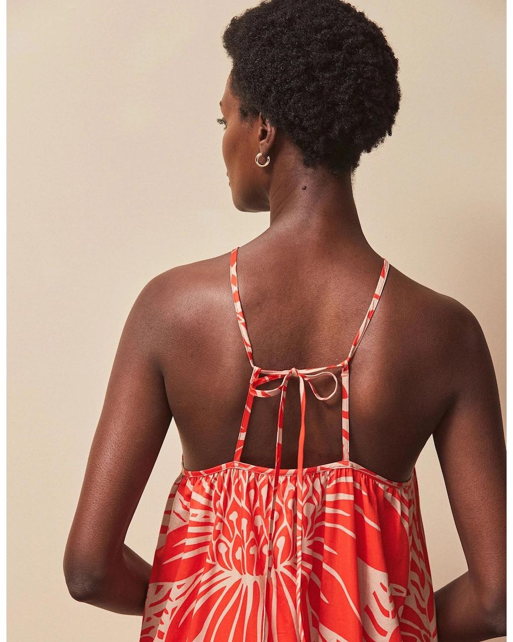 Ro&zo Red Floral Halterneck Dress