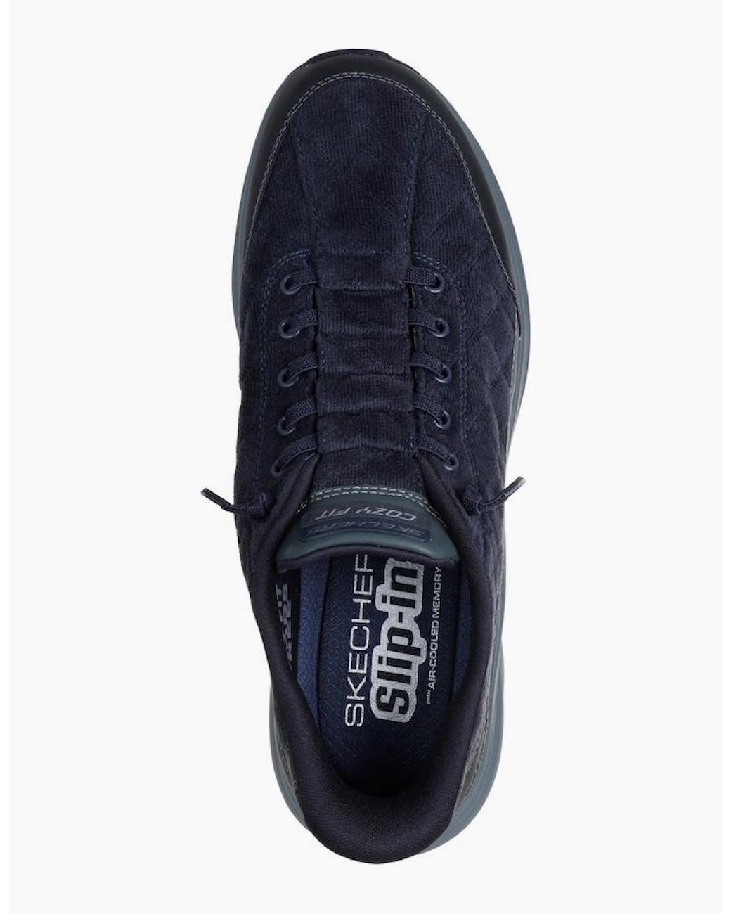Skechers Blue Contour Foam Cordelux Trainers for men