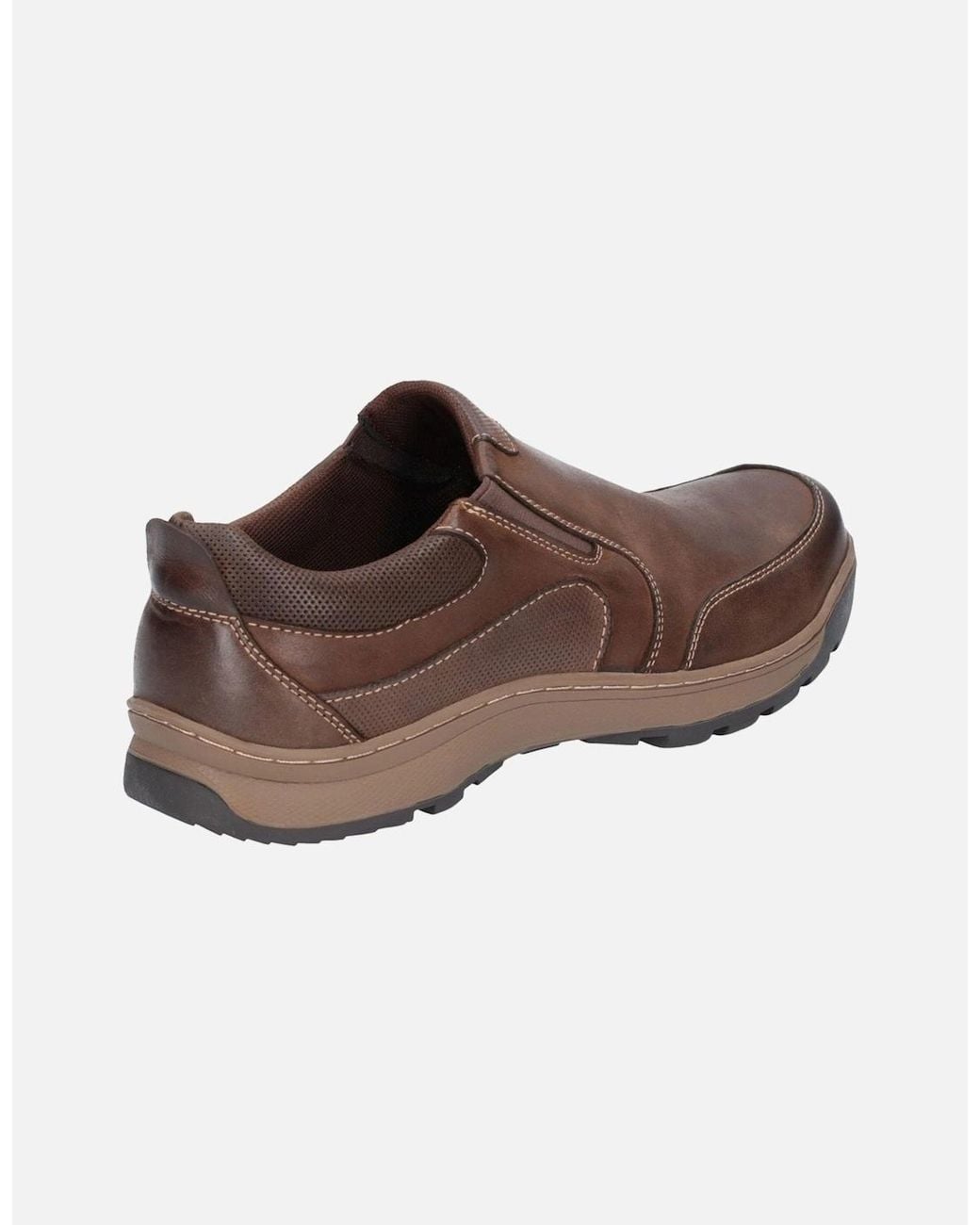 Hush Puppies Brown Jasper Slip On Trainer for men