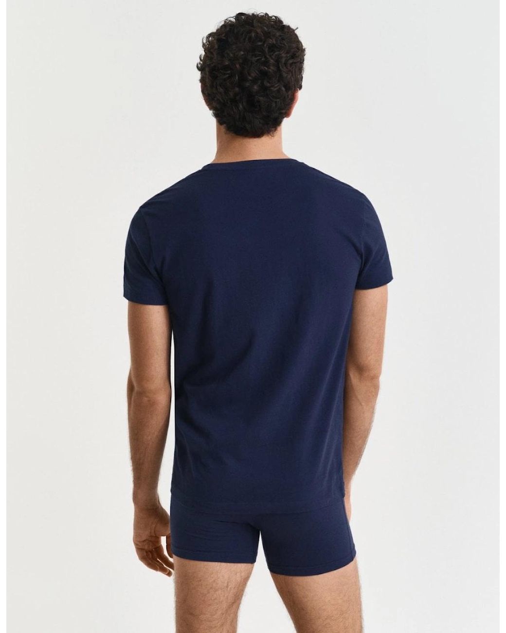 Gant Blue 2-Pack Crew Neck T-Shirts for men