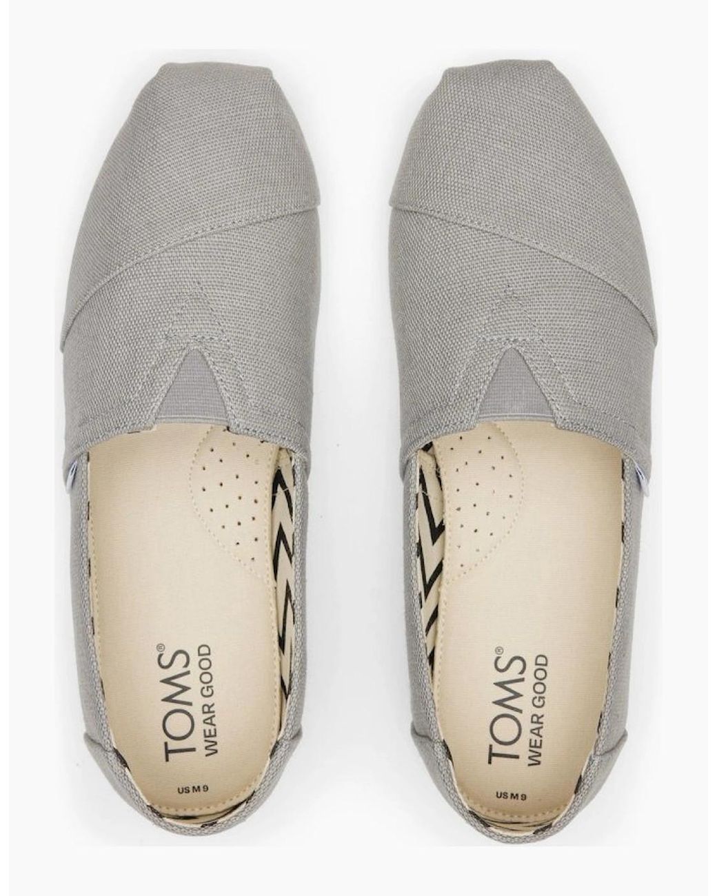 TOMS Gray Alpargata Slip On Shoes for men