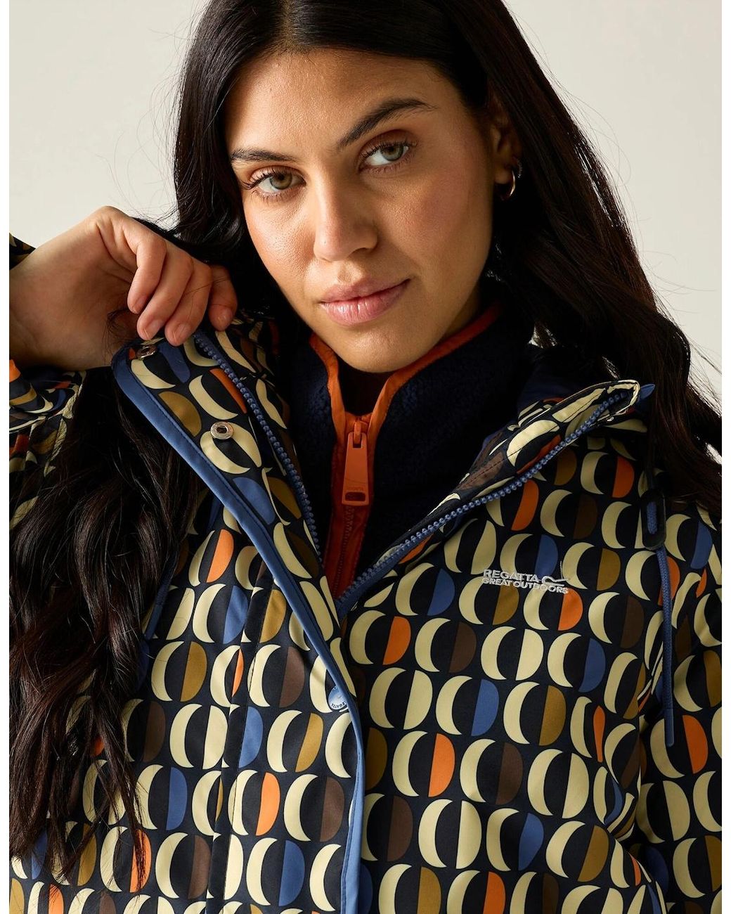 Regatta Black Ladies Orla Kiely Oval Insulated Waterproof Jacket