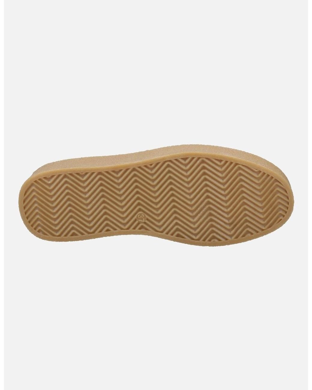 Hush Puppies White Bridie Textile Mocc Toe Shoes