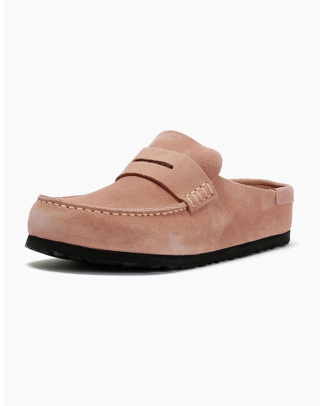 Birkenstock Clogs Pink Birkenstock Naples Suede Clay Regular Clogs