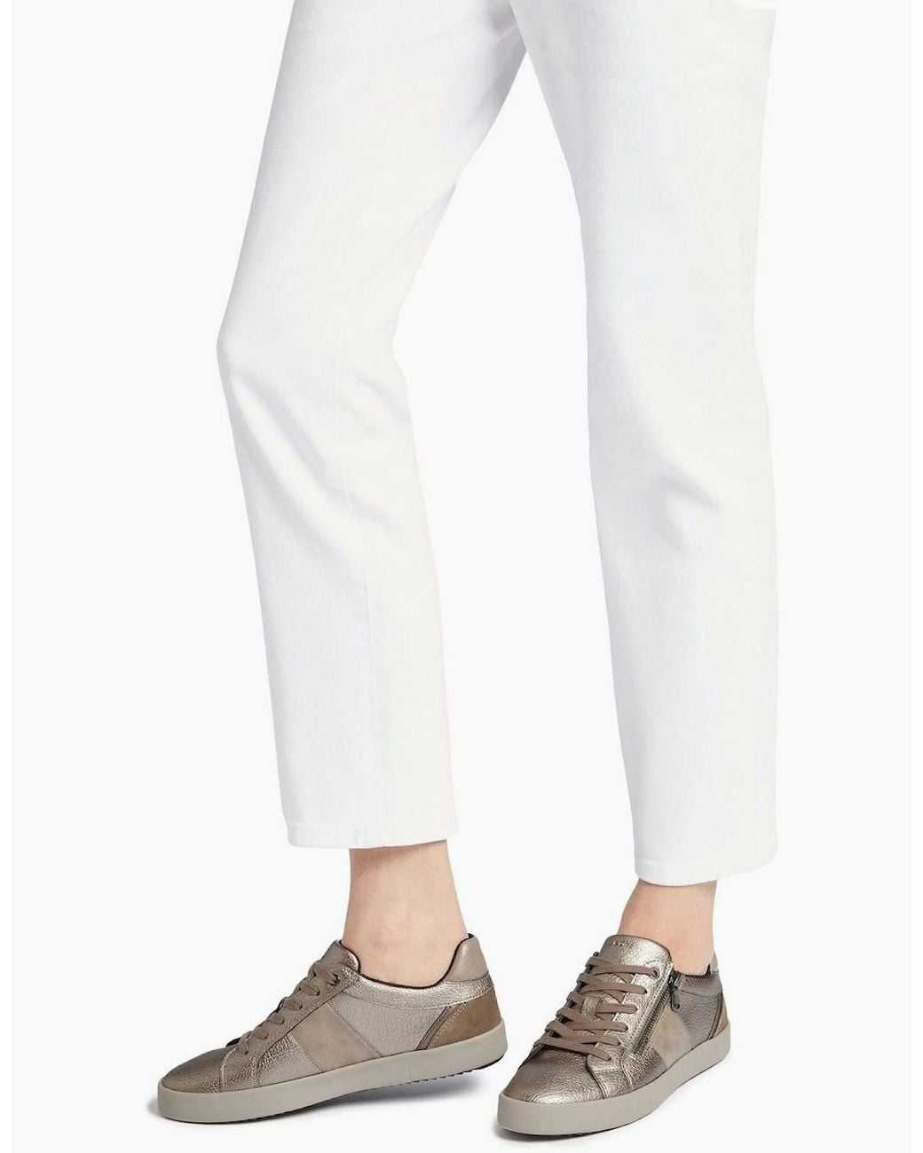 Geox Brown D Blomiee E Taupe Trainers