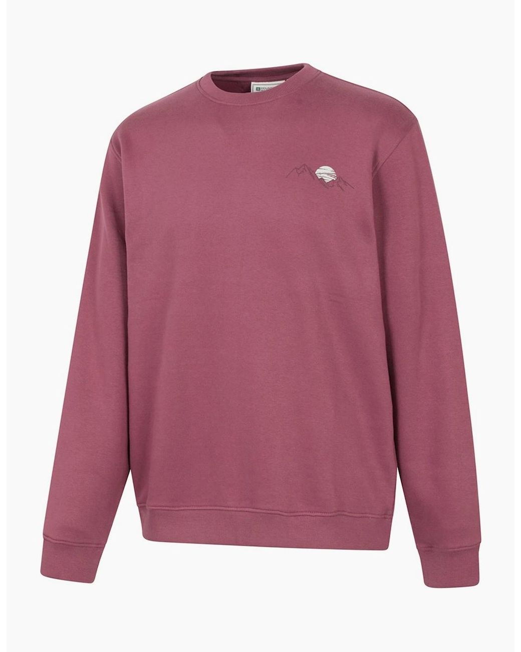 Mountain Warehouse Purple Mountain Scene Sweatshirt for men