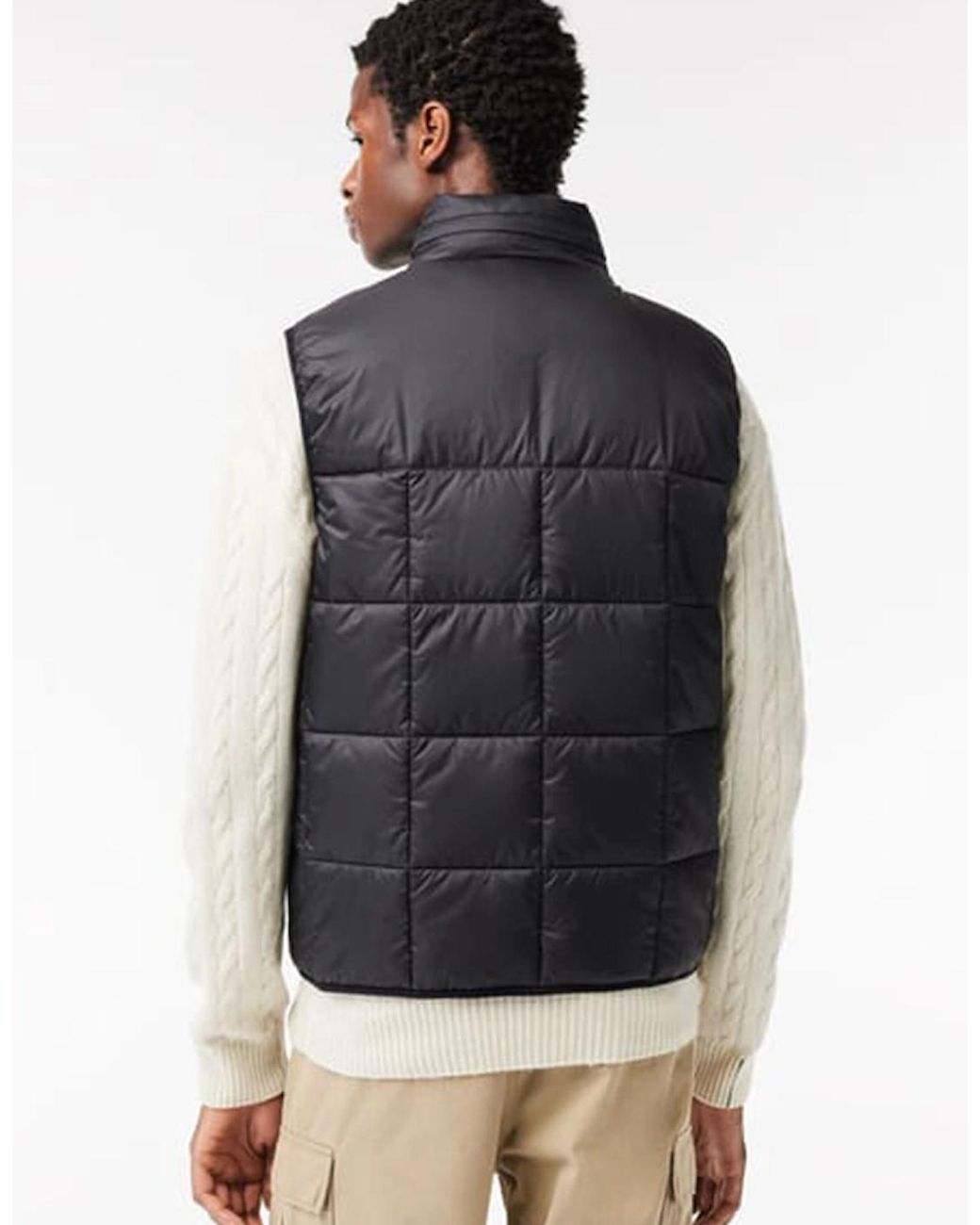 Lacoste Blue Sleeveless Water-Repellent Gilet Vest