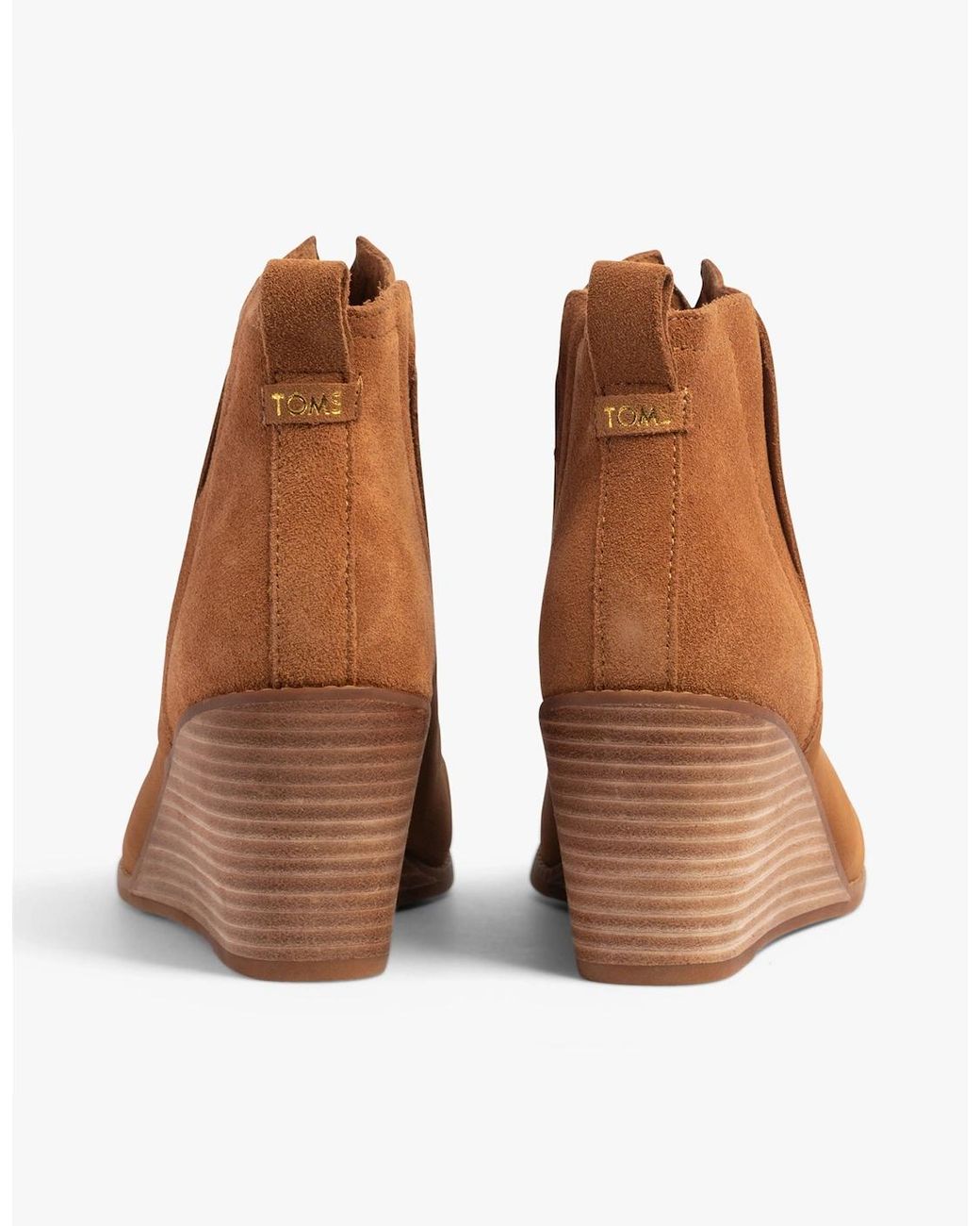 TOMS Brown Clare Boots Tan