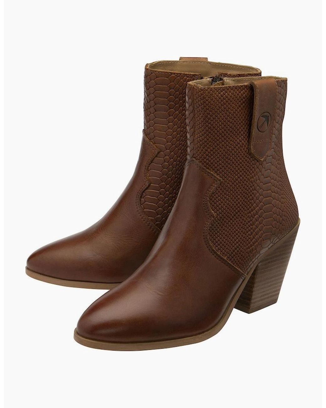 Ravel Brown Dorey Heeled Ankle Boots