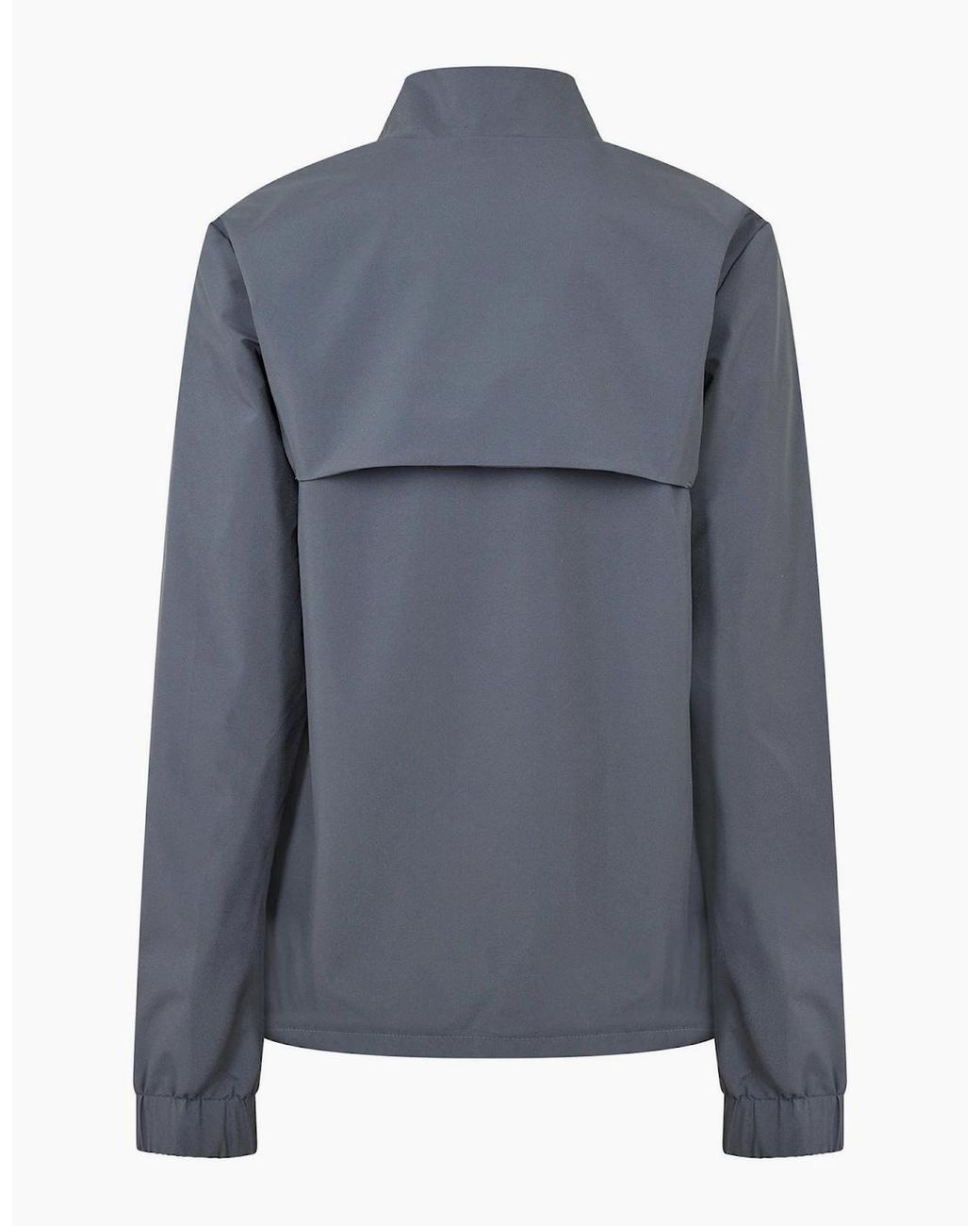 Castore Blue Solid Patterned Zipped Pocket Track Jacket