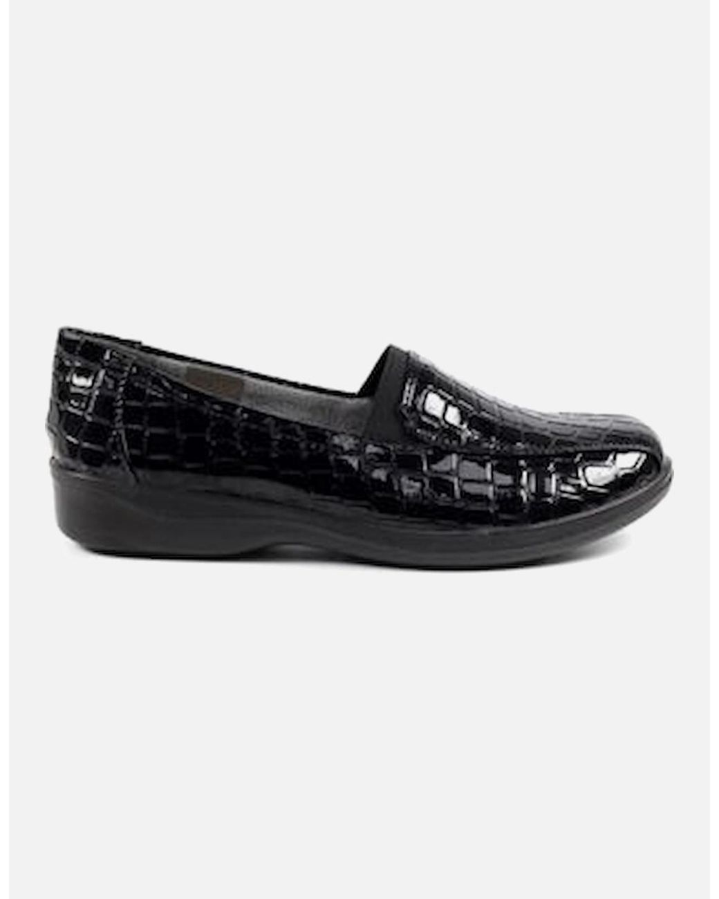 Lunar Black Nieve Comfort Shoe Fln007