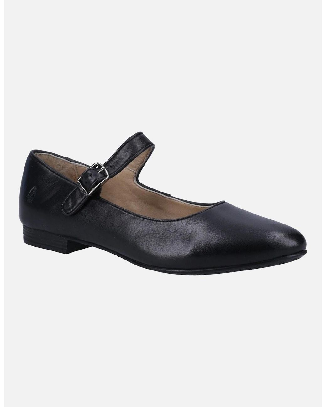 Hush Puppies Black Melissa Strap Leather
