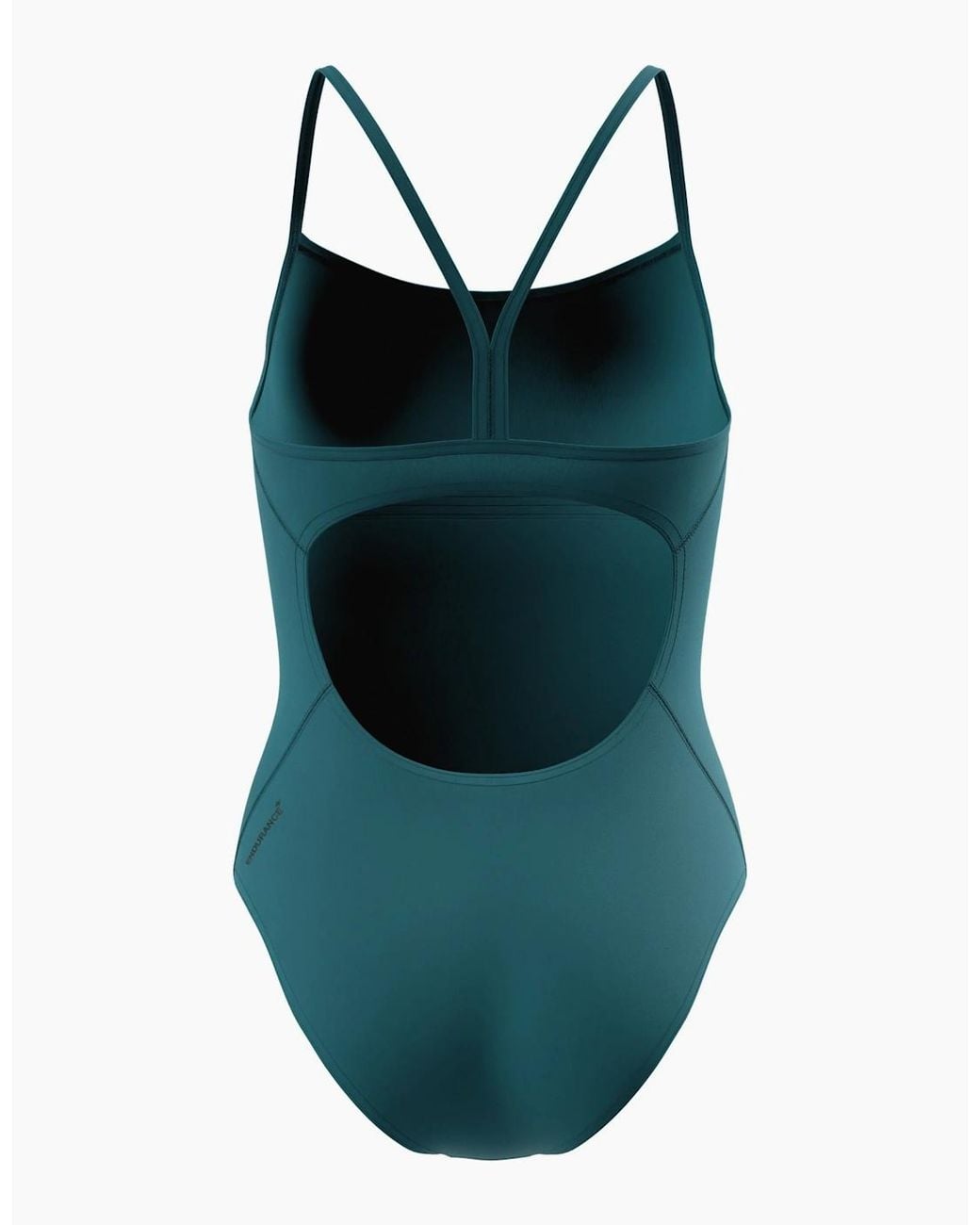 Speedo Blue Ladies Logo Endurance+ Thin Strap One Piece Swimsuit
