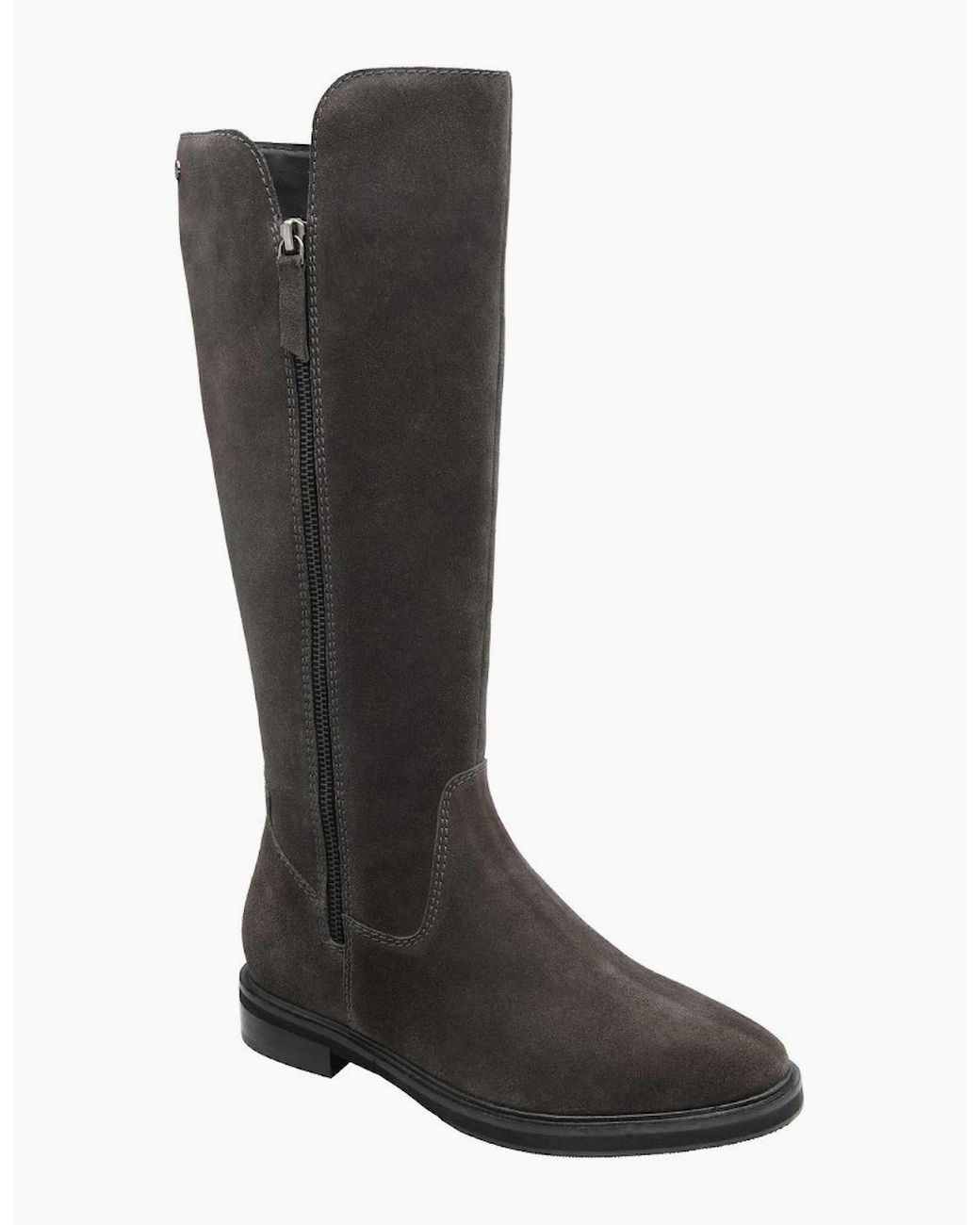 Ravel Black Ashington Low Heeled Knee High Boots