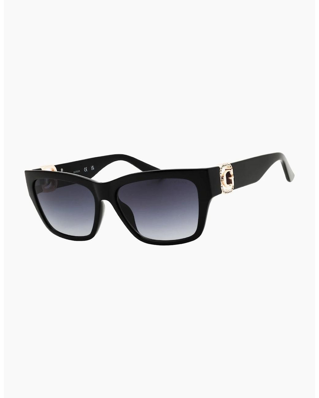 Guess Black Shiny Framed Sunglasses