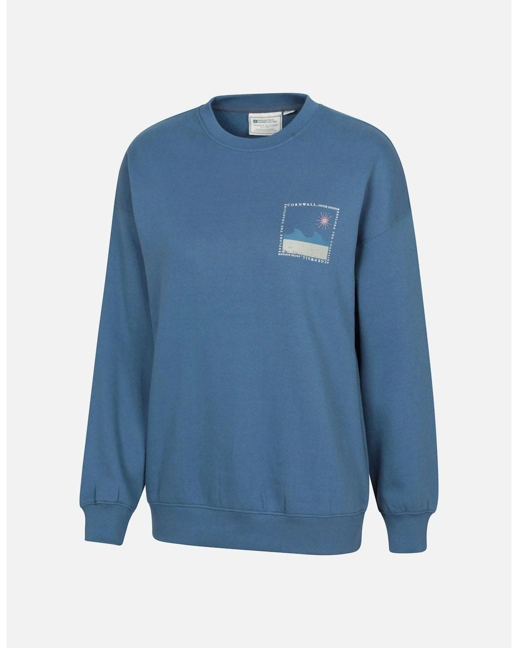 Mountain Warehouse Blue Ladies Conwall Graphic Sweatshirt