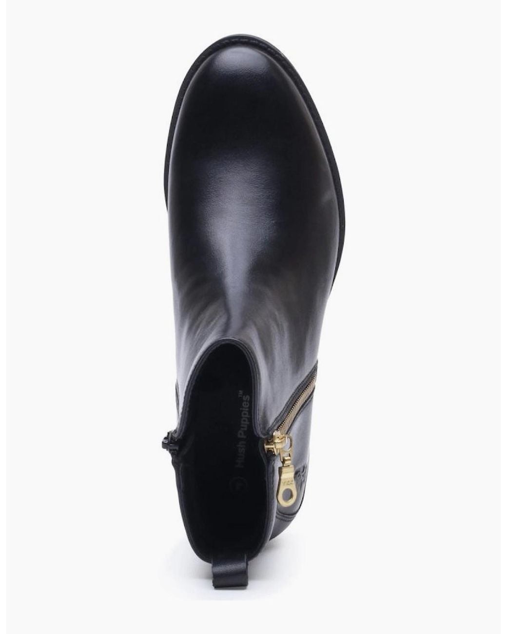 Hush Puppies Blue Perry Zip Ankle Boots
