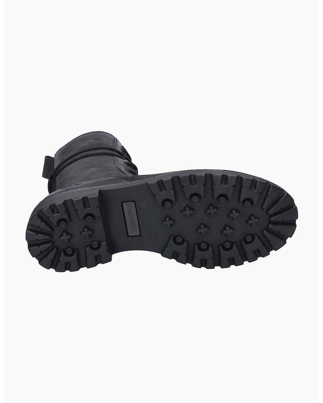 Josef Seibel Black Melinda 29 Combat Calf Boots