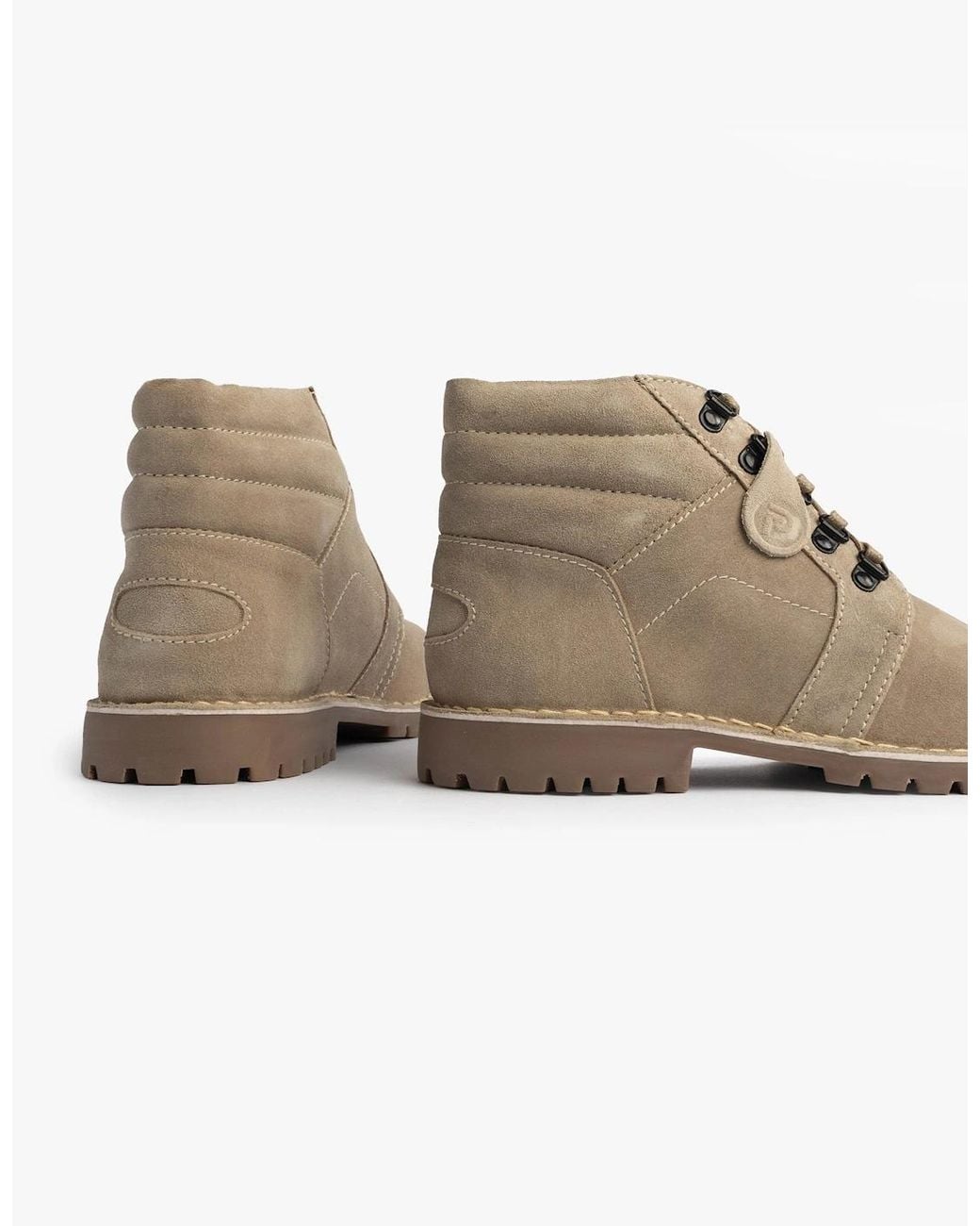 Popps Natural Trooper Desert Boots Taupe for men