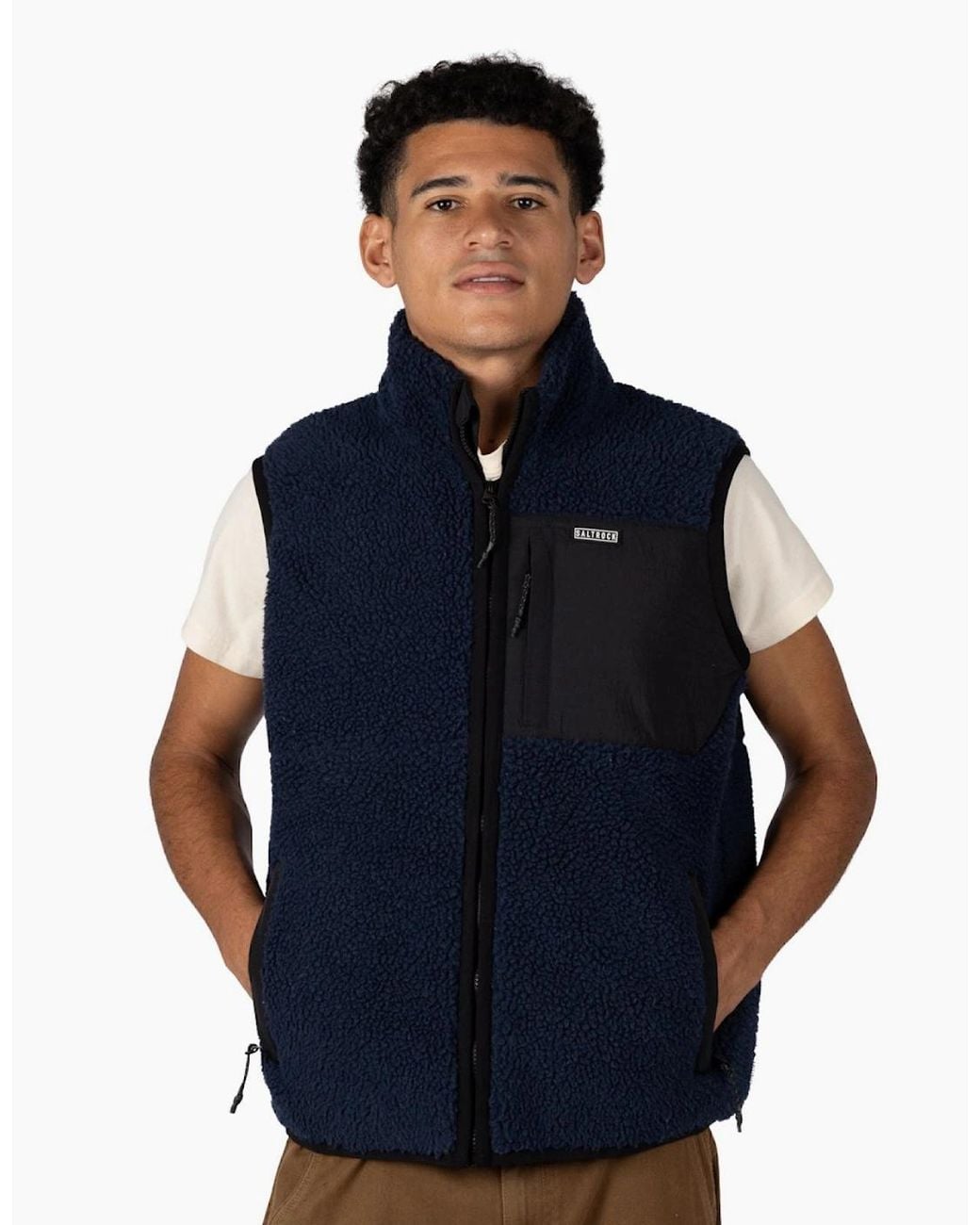 Saltrock Blue Rally Fleece Gilet for men
